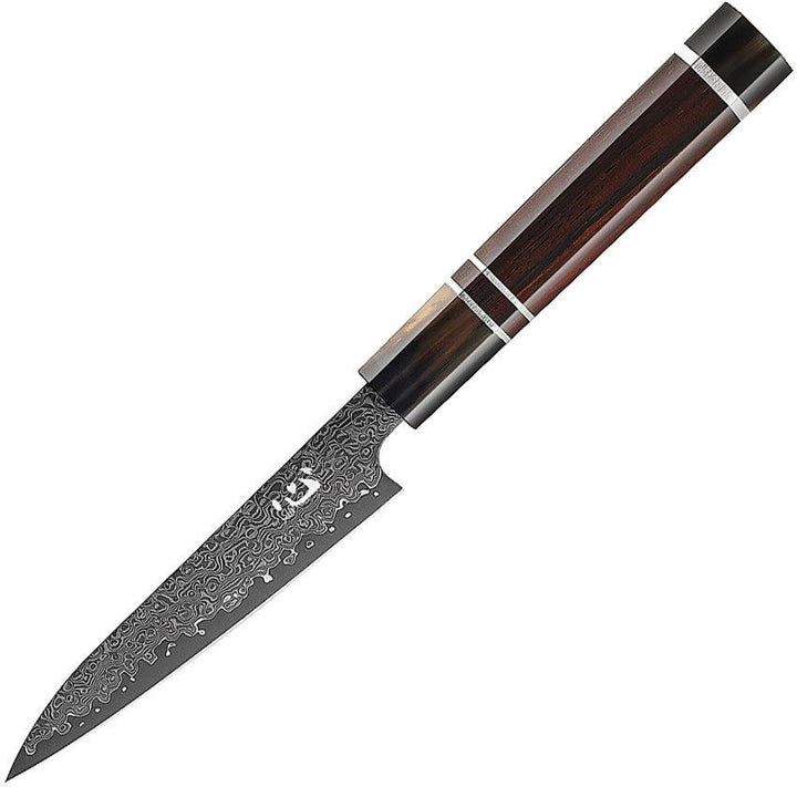 Xin Cutlery Handmade Japanese Style Chef's White Buffalo Horn, Rosewood and Nickel Silver VG-10 core Damascus - Knives.mx