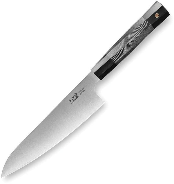 Xin Cutlery Japanese Style Chef's Knife Black and white G10 Satin Finish Blade - Knives.mx