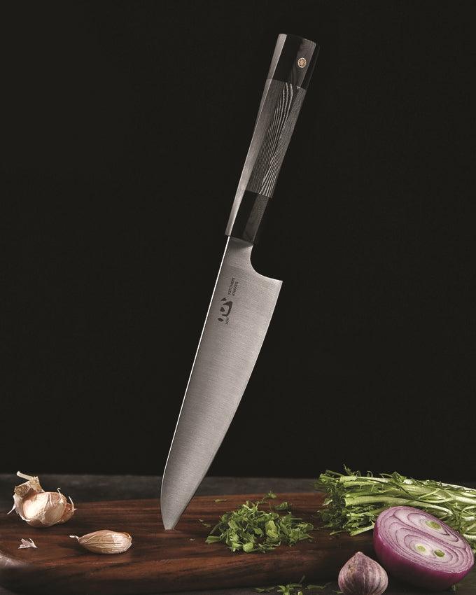 Xin Cutlery Japanese Style Chef's Knife Black and white G10 Satin Finish Blade - Knives.mx