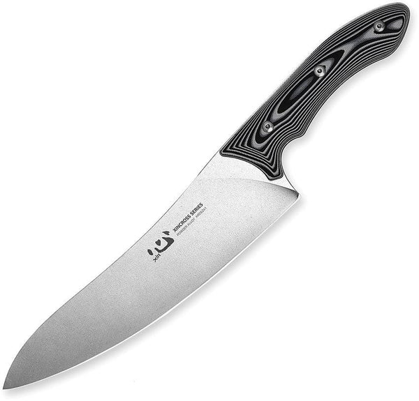 Xin Cutlery XinCross Tactical Chef Knife Black and white G10 Stonewash Finish - Knives.mx