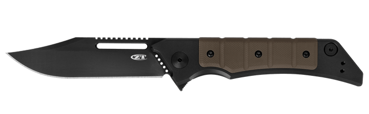 Zero Tolerance Framelock Earth Titanium w Brown G10 Black DLC coated CPM-20CV - Knives.mx