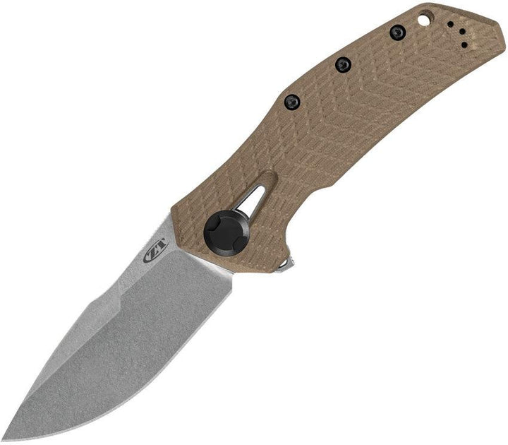 Zero Tolerance KVT Framelock Tan G10 & Titanium Back SW CPM-20CV - Knives.mx