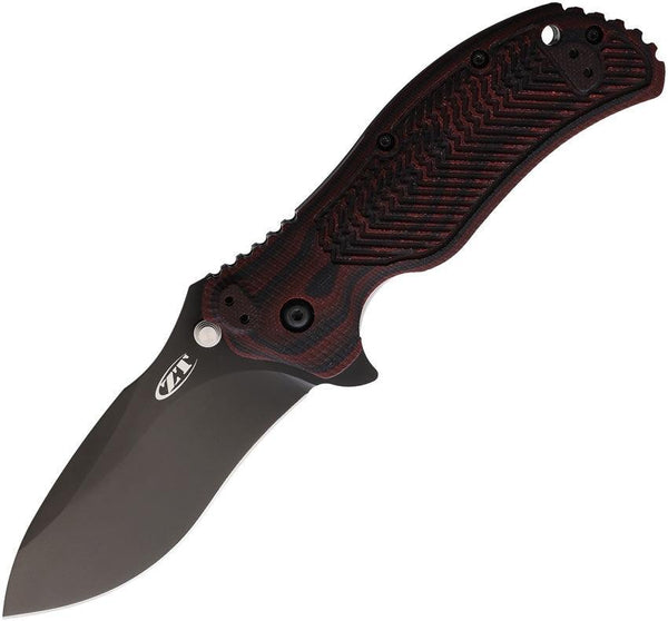 Zero Tolerance Linerlock A/O Black Cherry Sculpted G10 Coated CPM S30V - Knives.mx