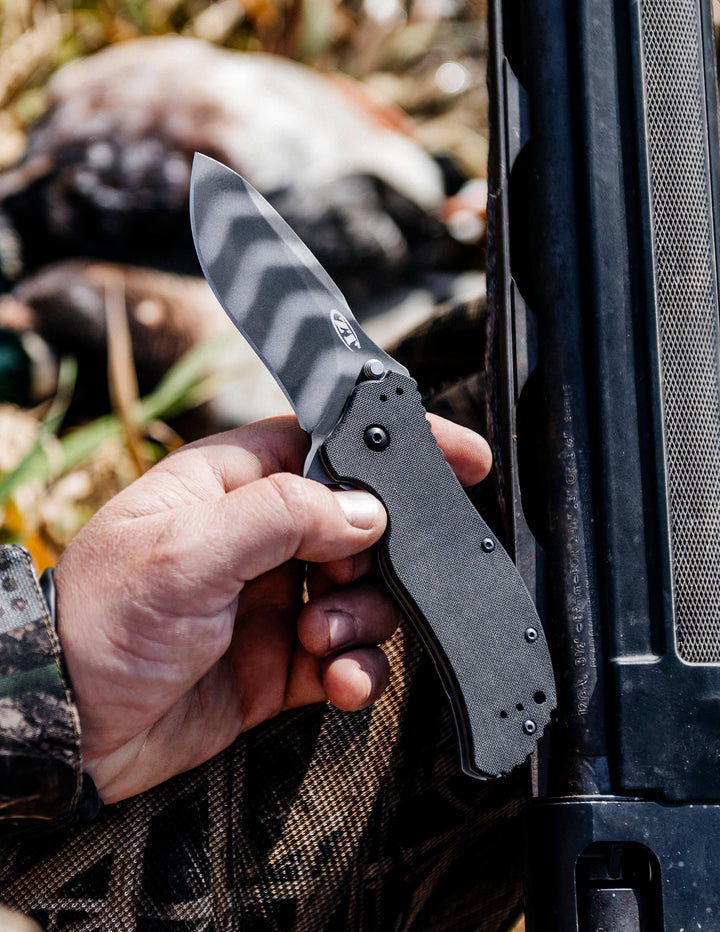 Zero Tolerance Linerlock A/O Black G10 Tiger Stripe Coated CPM S30V - Knives.mx