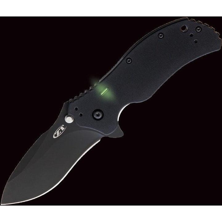 Zero Tolerance Linerlock A/O Black G10 with Tritium Insert DLC CPM S30V - Knives.mx