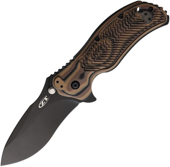 Zero Tolerance Linerlock A/O Hyena Brown Sculpted G10 Coated CPM S30V - Knives.mx