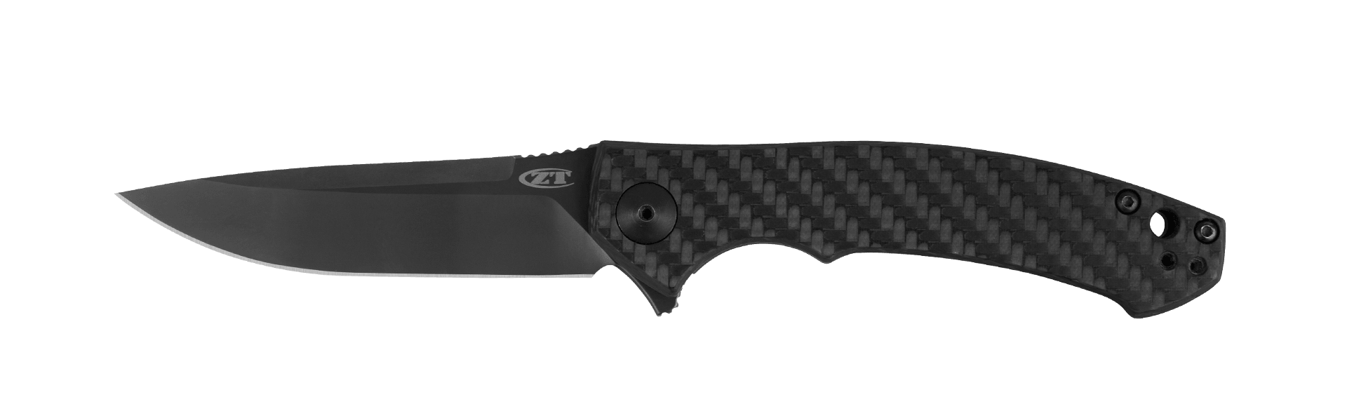 Zero Tolerance Sinkevich Framelock CF & Titanium KVT Black DLC Coated S35VN - Knives.mx