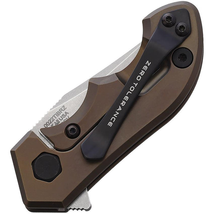 Zero Tolerance Small Galyean Bronze Titanium Stonewashed CPM 20CV - Knives.mx